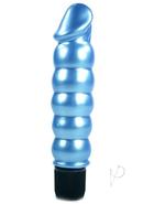 Pearl Shine Vibrator 5.5in - Blue