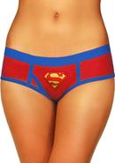 Superman Boyshort W/foil Logo-medium