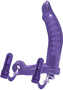 Double Penetrator Ultimate Cock Ring With Vibrating Dildo -...