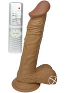All American Whoppers Vibrating Dildo With Balls Latin 8in...