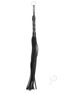 Sex And Mischief Jeweled Flogger - Black