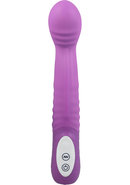 The Big O Silicone Vibrator Waterproof 8.75in - Lavender