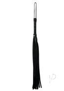 Sex And Mischief Mini Faux Leather Flogger - Black