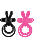 Ohare Silicone Vibrating Rabbit Cock Ring Waterproof -...
