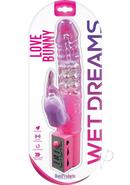 Wet Dreams Love Bunny Rabbit Vibrator Dildo 9.5in - Pink