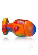 Oxballs Honcho-3 Silicone Anal Plug - Rainbow