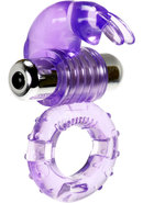 Me You Us Hopping Hare Vibrating Cock Ring - Purple