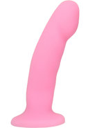 Luxe Cici Silicone Dildo 6.5in - Pink