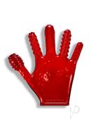 Oxballs Finger Fuck Textured Glove - Red