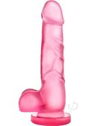 B Yours Sweet N` Hard 4 Dildo With Balls 7.75in - Pink
