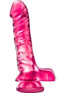 B Yours Basic 8 Dildo With Balls 9in - Pink