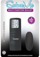 Seduce Me Multi Function Bullet With Remote Control - Black