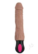 Natural Realskin Hot Cock 3 Rechargeable Warming Dildo 8in...