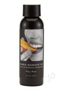 Earthly Body Hemp Seed Edible Massage Oil Mango 2oz