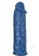 The Great Extender Silicone Penis Sleeve 6in - Blue