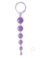 Dragonz Tale Anal Pleasures Silicone Anal Beads - Purple