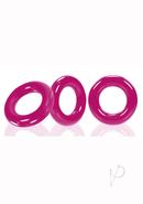 Oxballs Willy Rings Cock Rings (3 Pack) - Pink