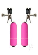 Ouch! Vibrating Nipple Clamps - Pink