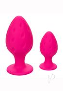 Cheeky Silicone Textured Anal Plugs Large/small (set Of 2)...