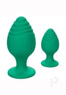 Cheeky Silicone Textured Anal Plugs Large/small (set Of 2)...