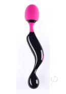 Symphony Rechargeable Silicone Massager - Black/pink