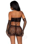 Leg Avenue Strappy Lace Tube Dress And Matching Gloves (2...