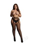 Le Desir Suspender Pantyhose With Strappy Waist - Queen -...