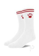 Prowler Red Crew Socks White/red