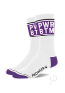 Prowler Pwr Btm Socks - White/purple