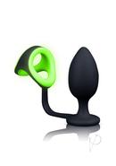 Ouch! Butt Plug With Cock Ring And Ball Strap Silicone Glow...