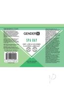 Gender X Spa Day Water Based Flavored Lubricant 2oz - Mint