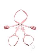 Strict Bondage Harness With Bows - Medium/large - Pink