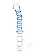 Glas Twisted Dual-ended Dildo 10in - Clear