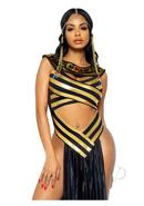 Leg Avenue Nile Queen Catsuit Dress With Jewel Collar Head...