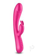 Royals Divine Rechargeable Silicone Rabbit Vibrator - Pink