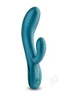 Royals Regent Rechargeable Silicone Rabbit Vibrator - Green