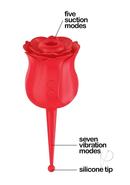 Wild Rose Le Point Rechargeable Silicone Suction Vibrator -...